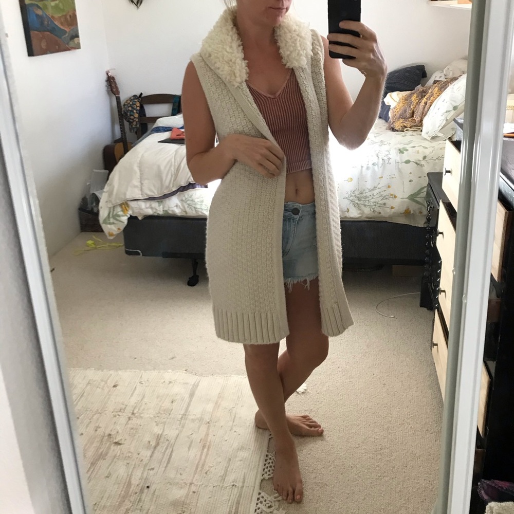 The gap Knitted knee length vest